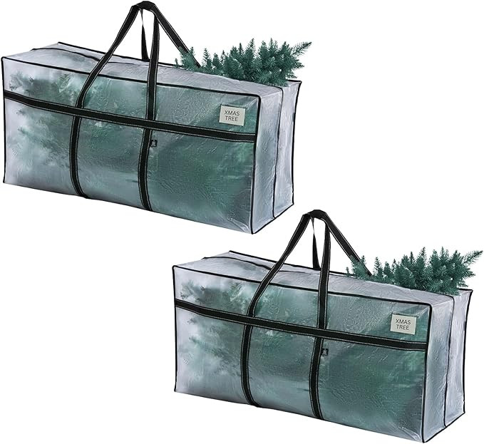 VENO 2 Pack Extra Large Moving Bags, Christmas Tree Storage Bin,Heavy Duty Moving Boxes, Large St... | Amazon (UK)