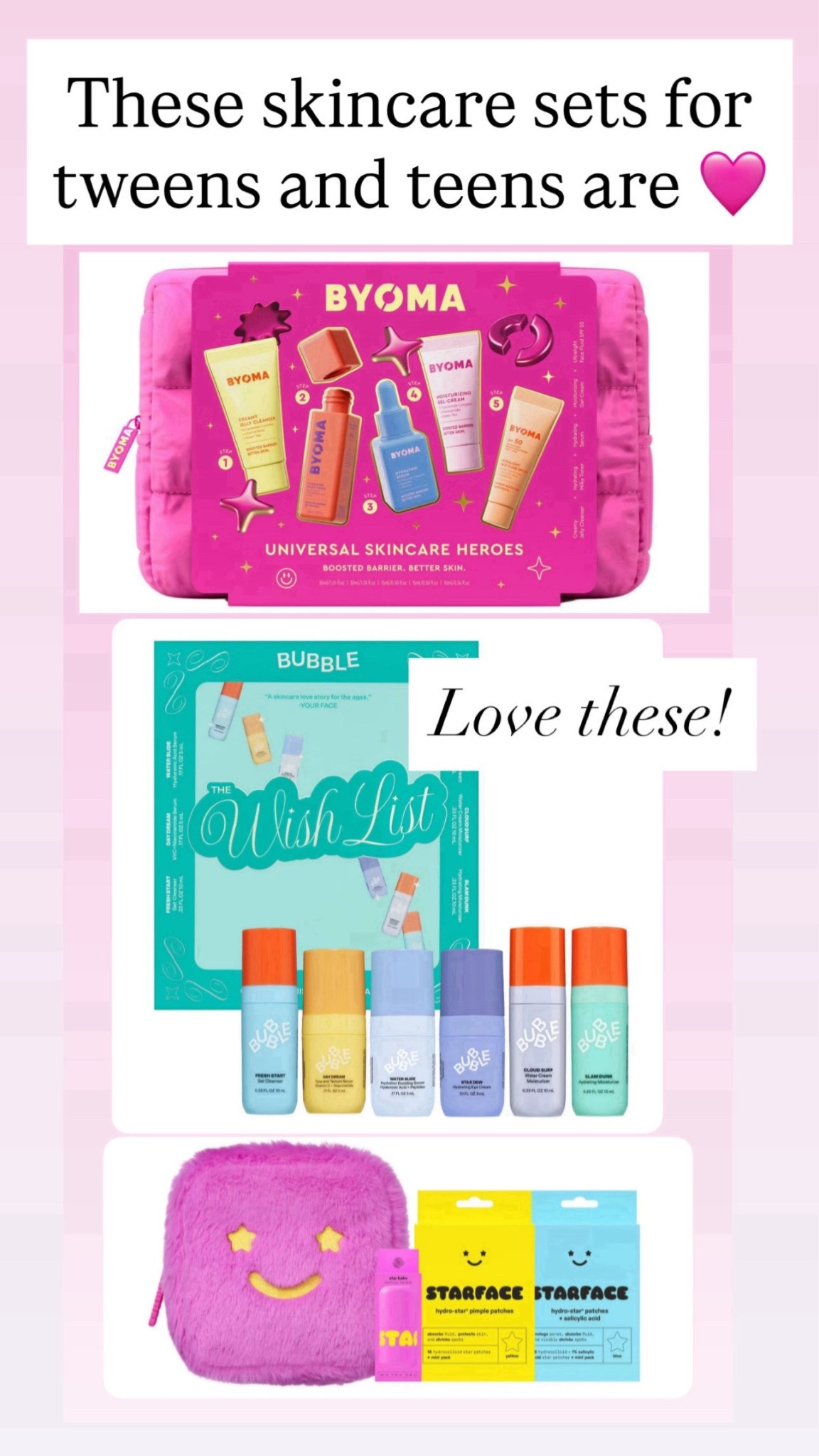 If you’ve got a skincare loving tween or teen - they’ll love these! 

#LTKBeauty #LTKHoliday #LTKGiftGuide