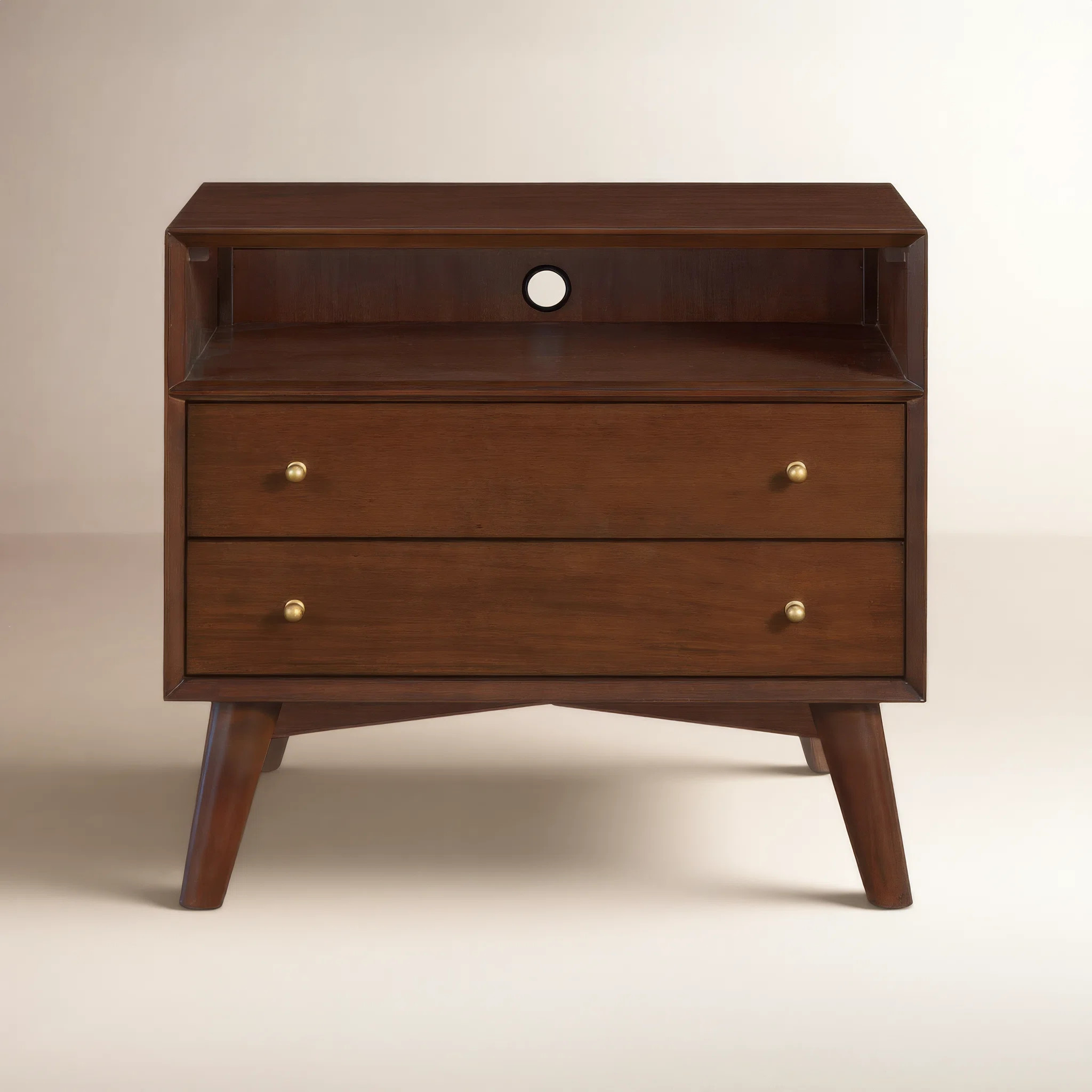 Williams 2-Drawer Nightstand with Shelf | AllModern