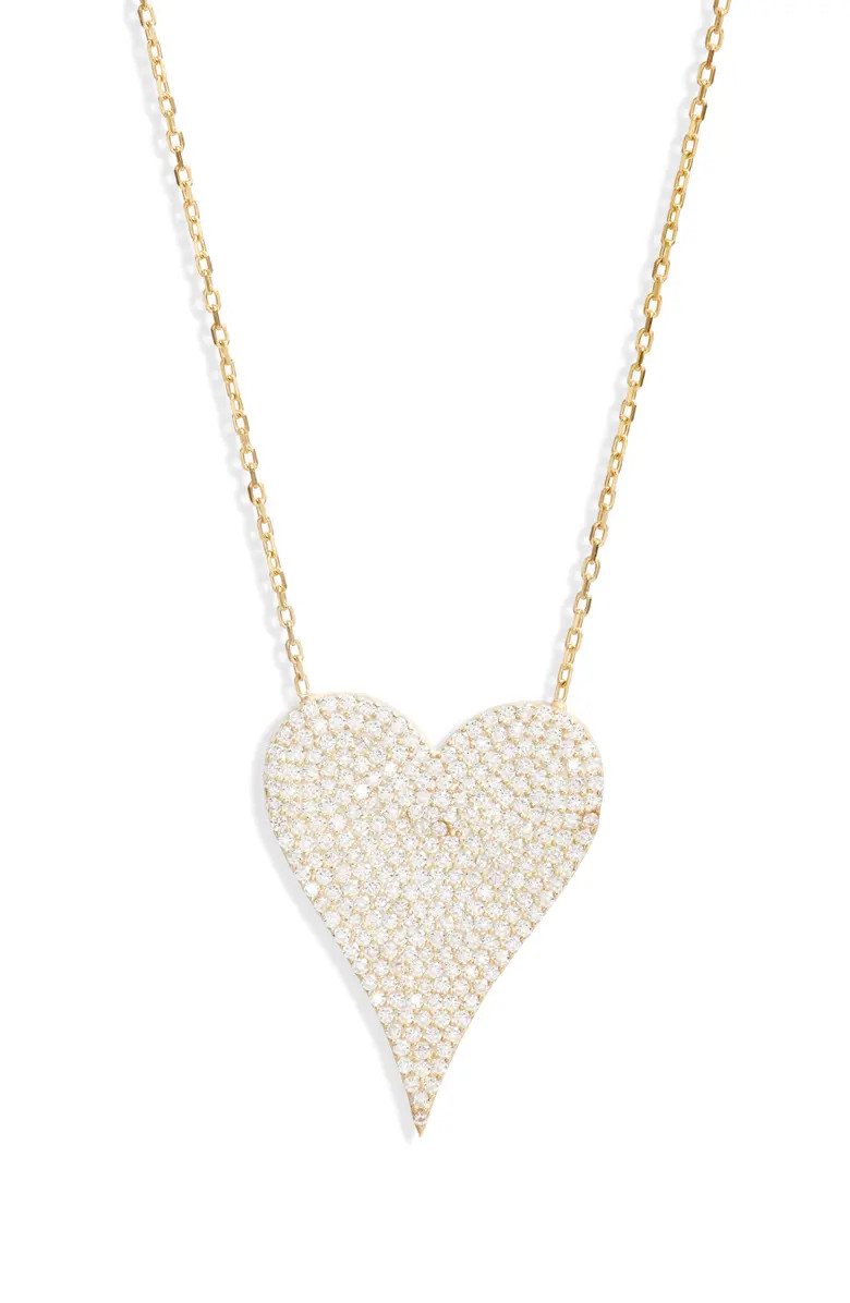 Pavé Heart Pendant Necklace | Nordstrom