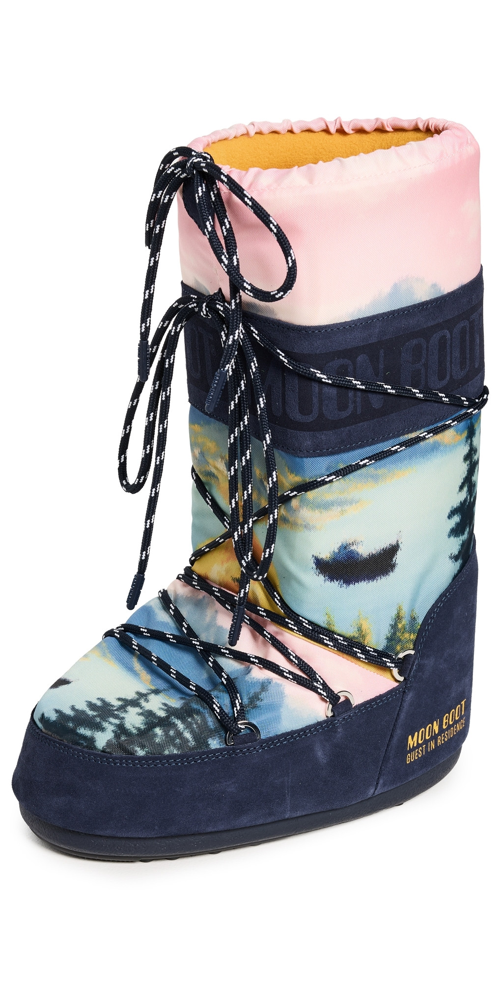 Moon Boot Moon Boot x Guest In Residence Icon High Postcard Boots Midnight 35/38 | Shopbop
