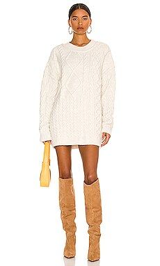 Free People Leslie Cable Tunic in Ivory from Revolve.com | Revolve Clothing (Global)