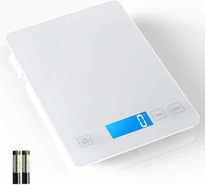 Nicewell Food Scale, 22lb Digital Kitchen White Scale Weight Grams and oz for Cooking Baking, 1g/... | Amazon (US)