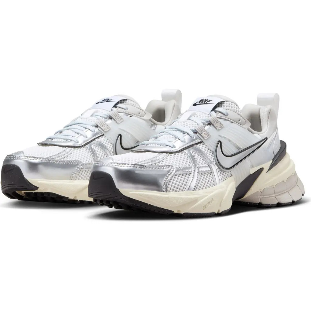 Nike V2K Run Sneaker in Summit White/Metallic Silver at Nordstrom, Size 15.5 | Nordstrom