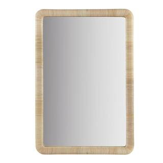 INK+IVY Nova 26 in. W x 39 in. H Natural Wall Mirror II95F-0155 - The Home Depot | The Home Depot
