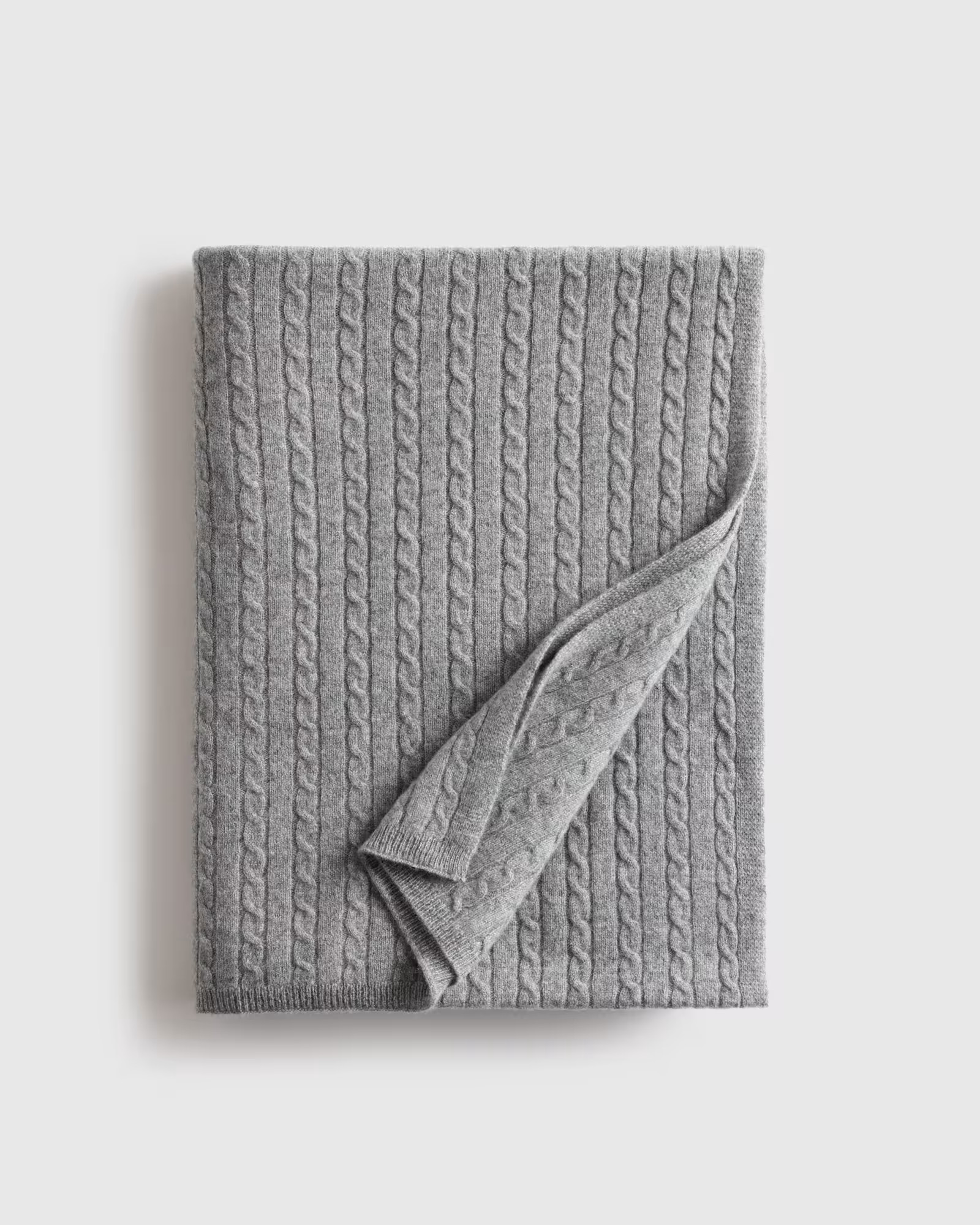 Cable Knit Cashmere Throw | Quince