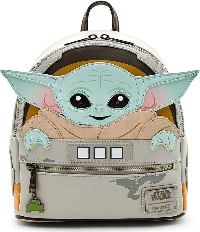 Loungefly Star Wars Baby Yoda in Crib The Mandalorian Womens Double Strap Shoulder Bag Purse | Amazon (US)