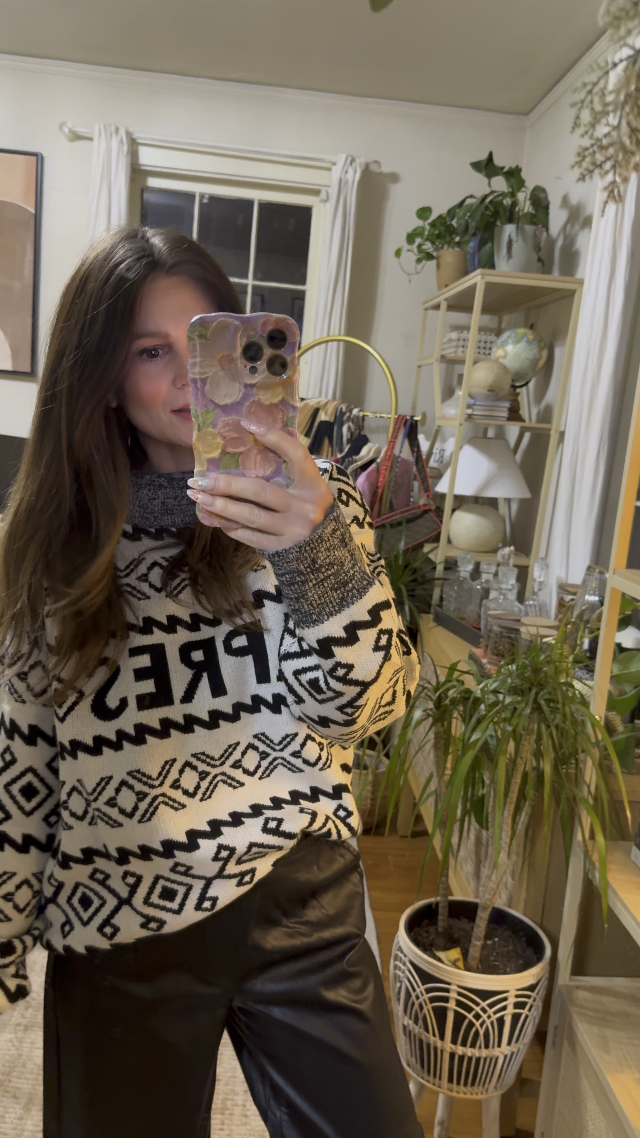 Ski style. Winter outfit. Amazon fashion. Affordable fashion. Sweater. Faux leather pants. Vacation look. Mom style  

#LTKFindsUnder100 #LTKSeasonal #LTKTravel