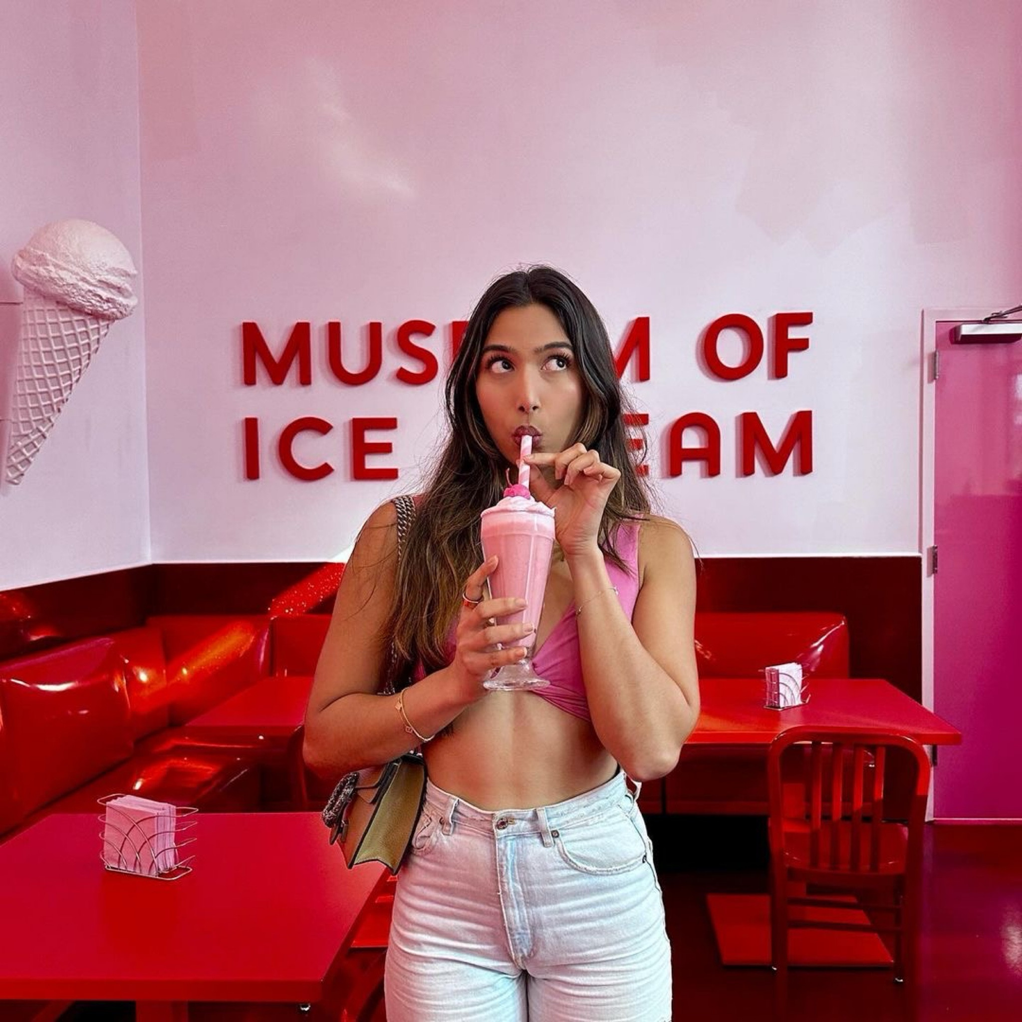 When the outfit perfectly matches the scenery… 🩷🍦

#LTKstyletip #LTKSeasonal #LTKitbag