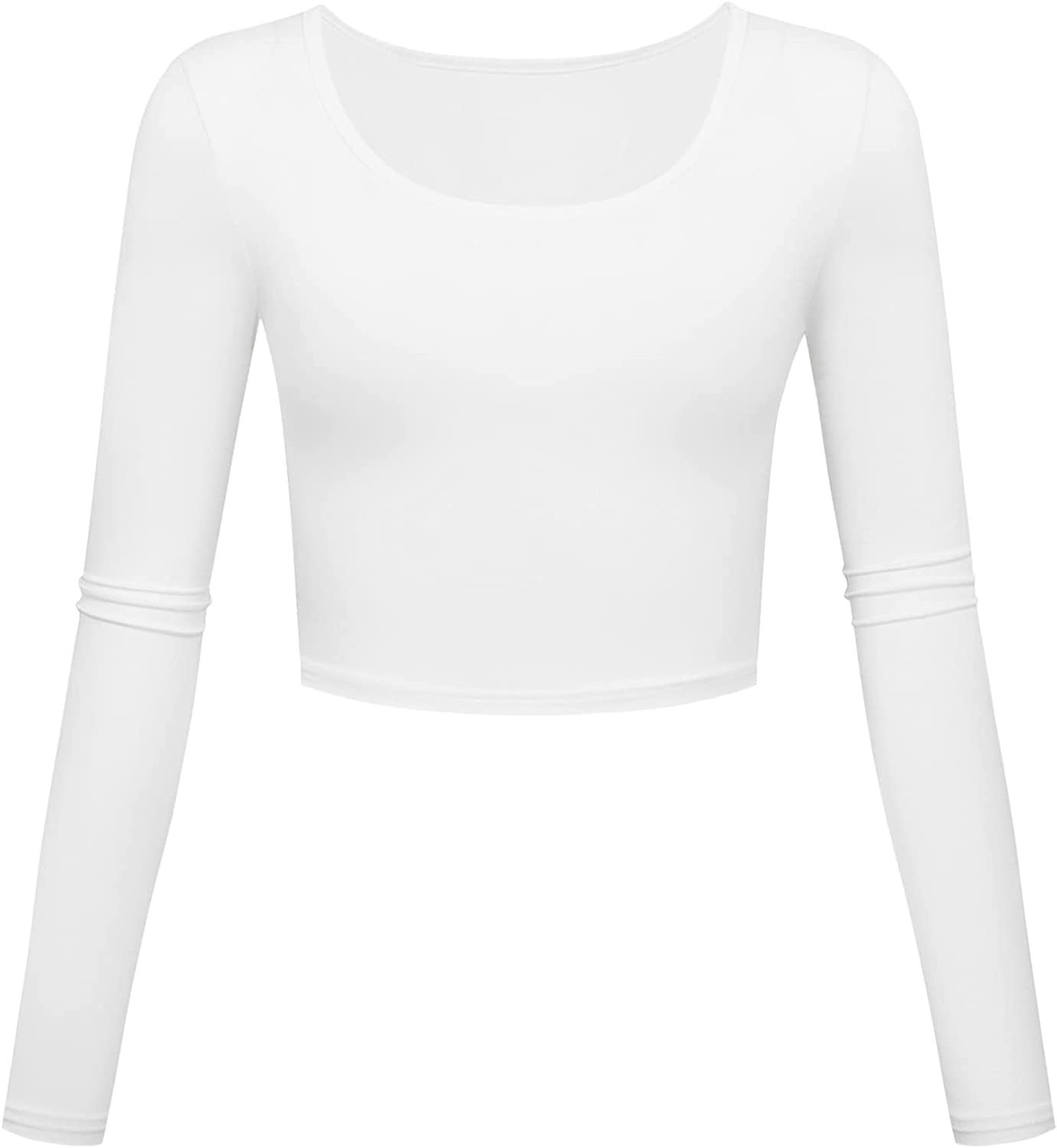 KLOTHO Lightweight Yoga Crop Tops Slim Fit Long Sleeve Workout Shirts for Women | Amazon (US)