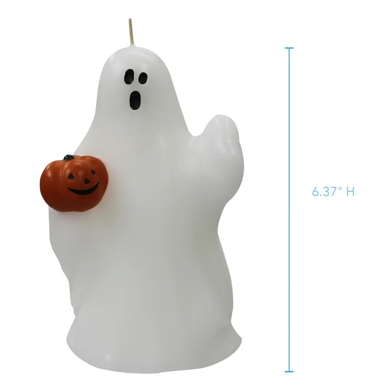 Mainstays Unscented White Ghost Candle, 6.37 inches, White - Walmart.com | Walmart (US)