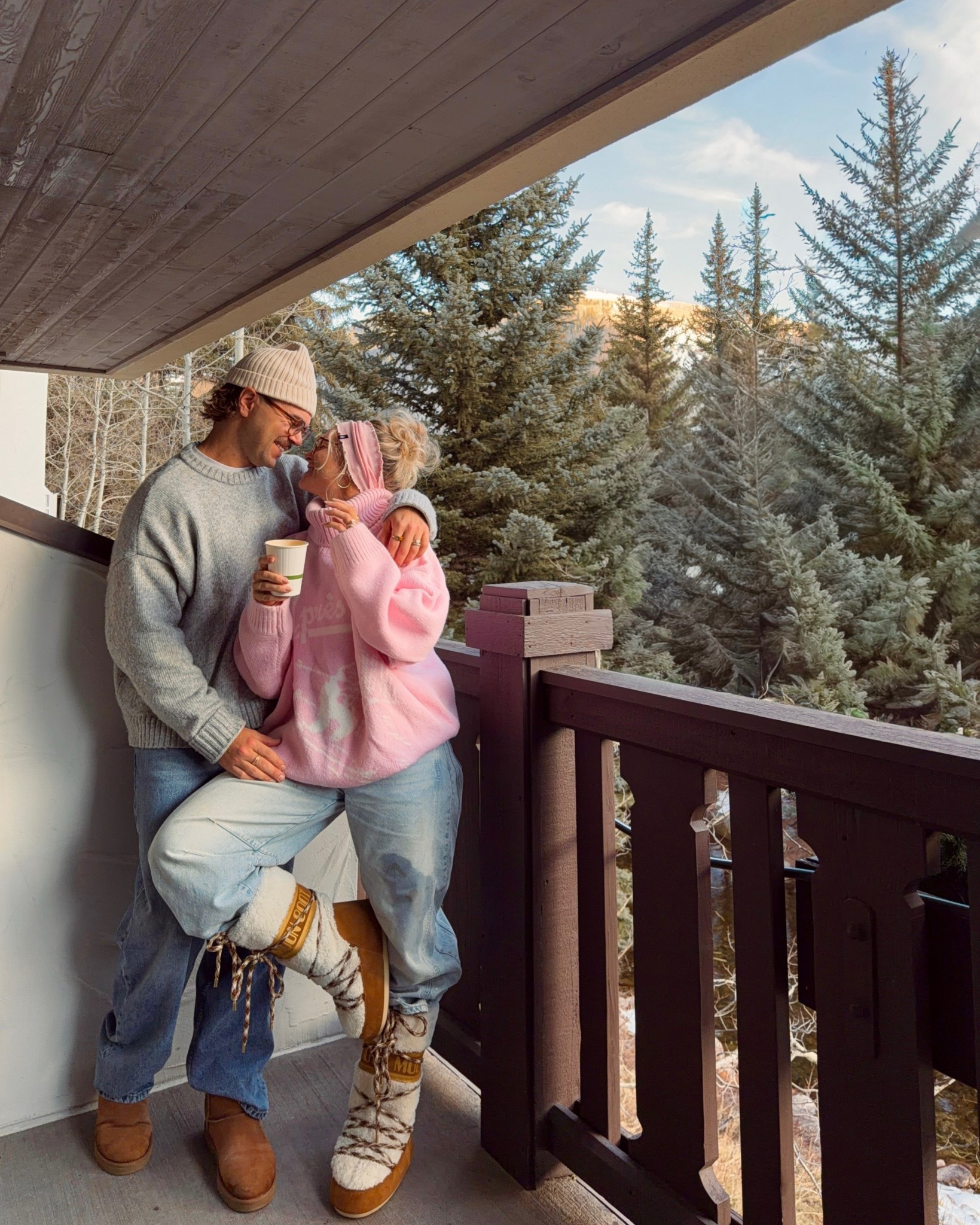 Snowy ootd 💗❄️ My sweater is Bo + Tee (unlinkable) so I linked similar! 

#LTKTravel #LTKMens #LTKootd