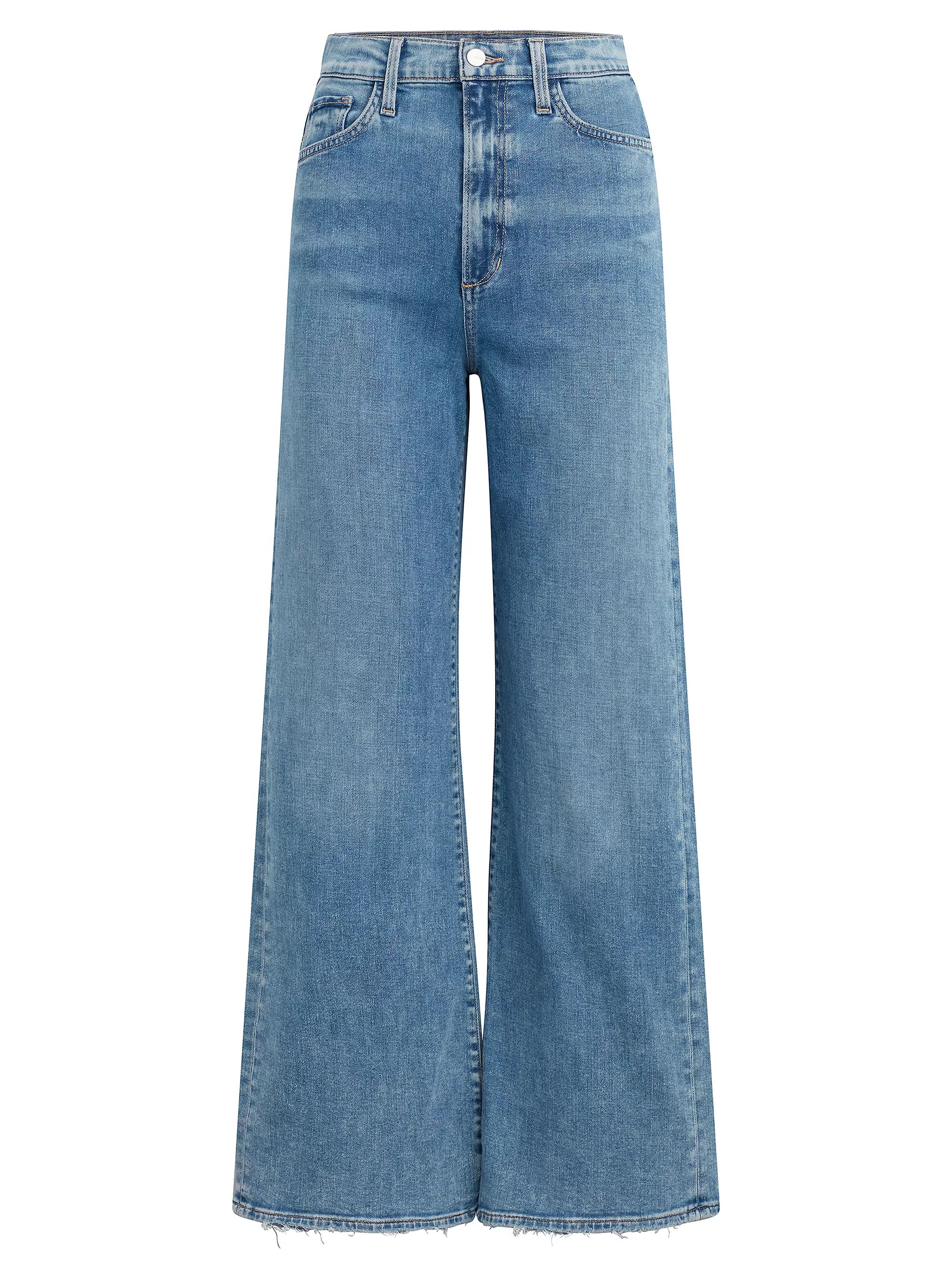 The Mia High-Rise Stretch Wide-Leg Jeans | Saks Fifth Avenue