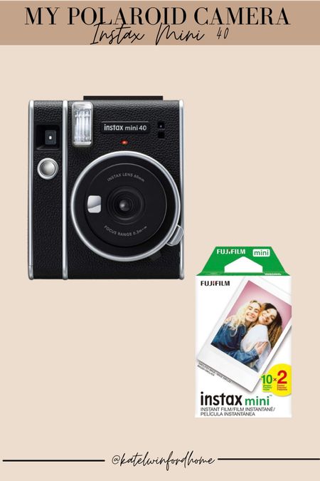 Polaroid camera
Instax mini 40 

#LTKtravel #LTKGiftGuide #LTKfamily