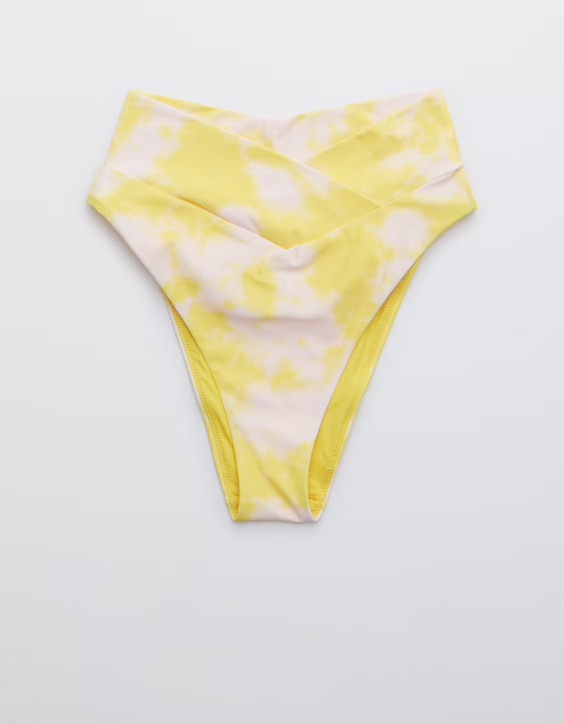 Aerie Crossover High Cut Cheeky Bikini Bottom | American Eagle Outfitters (US & CA)