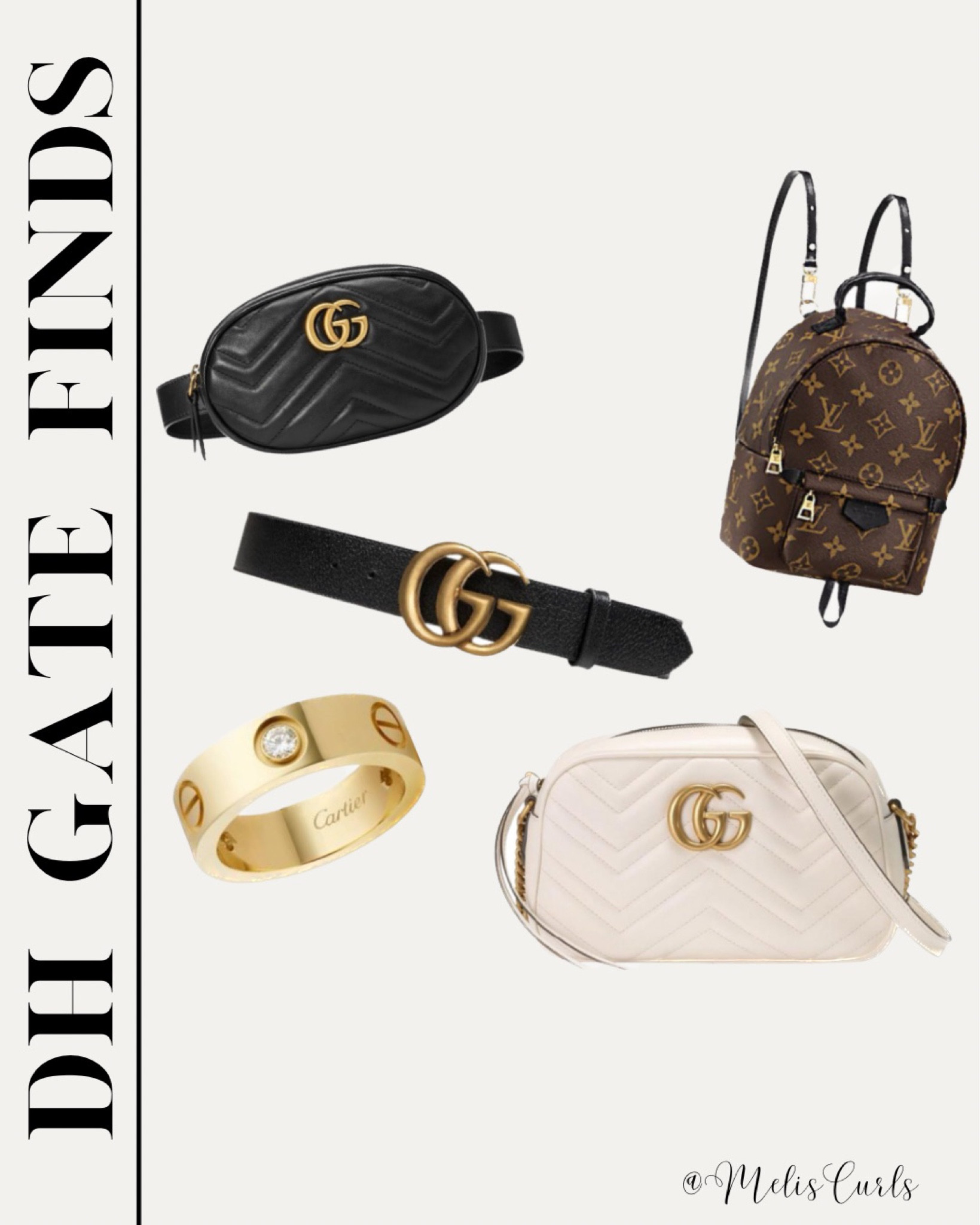 DH gate favorite finds🤍 click below to shop the post 👇🏽


Meliscurls, designer dupe, Gucci dupe, LV dupe, Cartier dupe, gucci belt, gucci belt bags, DHgate finds, DHgate jewelry, DHgate purse, affordable fashion 

#LTKunder100 #LTKunder50 #LTKitbag