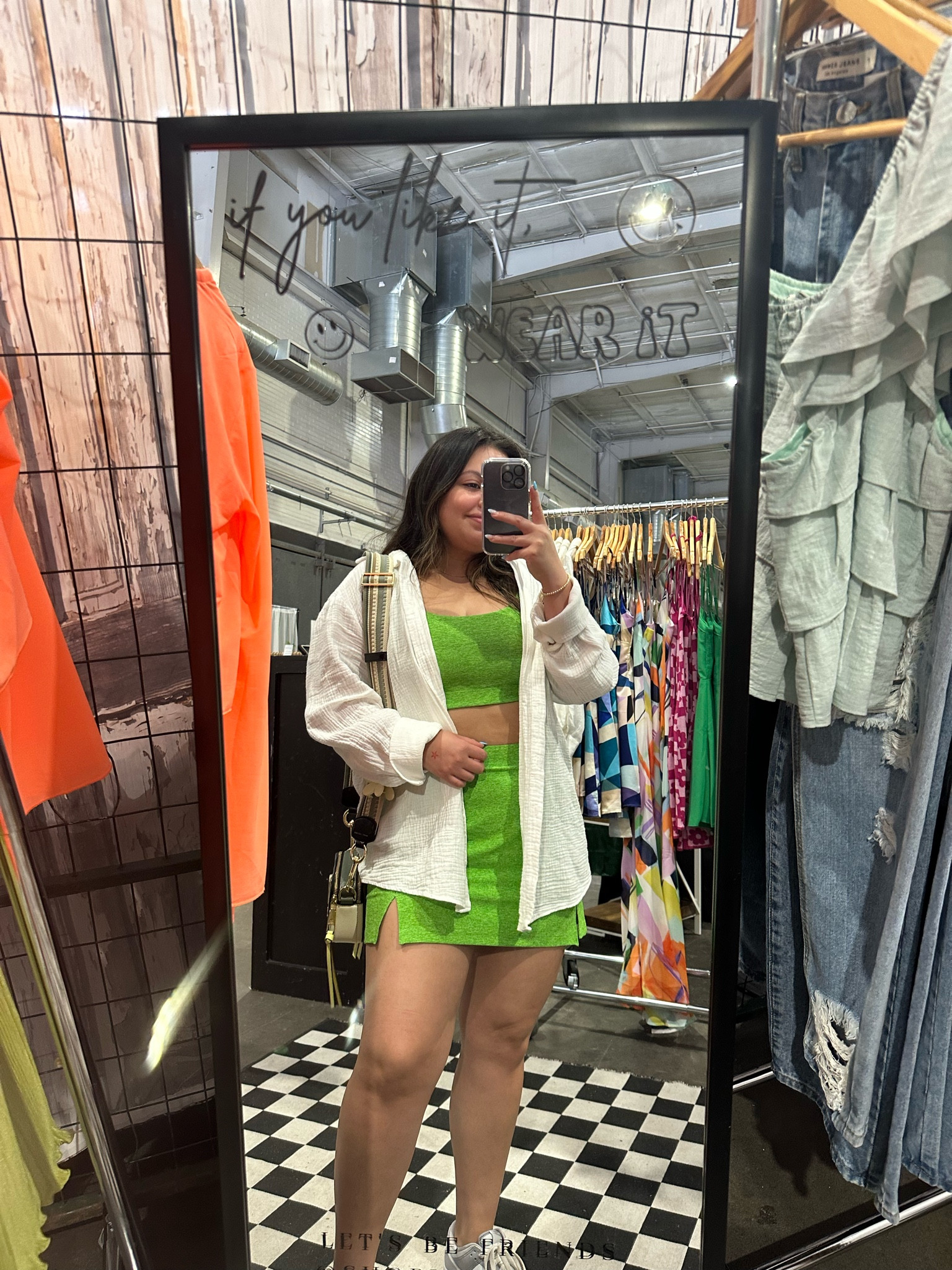 Outdoor voices set 
OV Athleisure 
Tennis skirt 
Sports bra 
Flower hair clip 
Marc jacobs 
Athleisure 

#LTKtravel #LTKfit #LTKstyletip