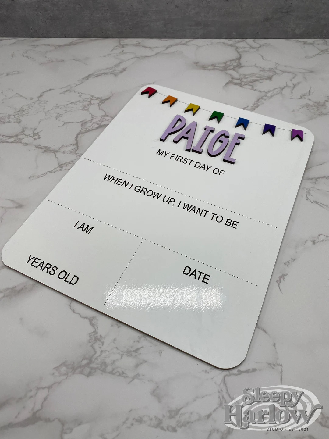 Personalized Back to School Board, First Day of School Sign, Last Day of School Sign Editable, Ba... | Etsy (US)