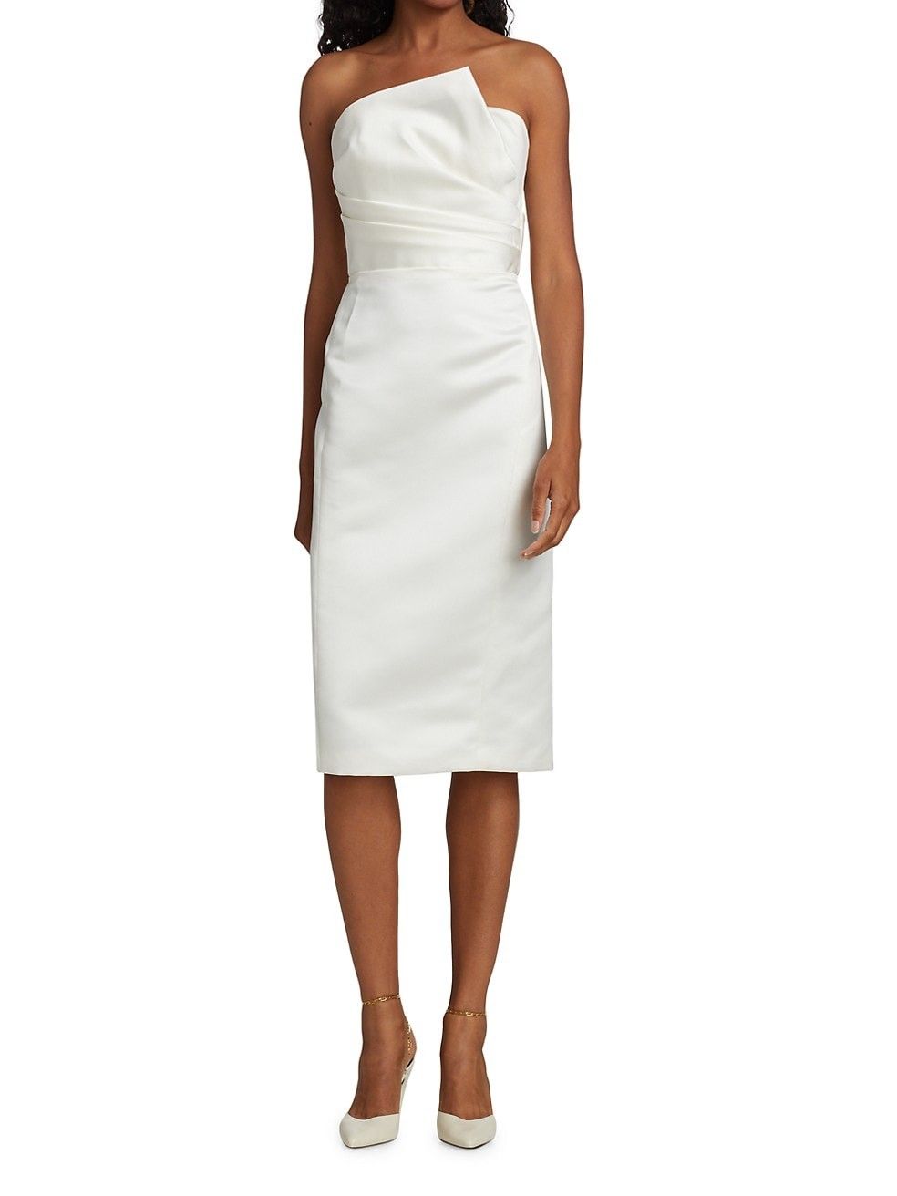 Strapless Slim Dress- White Dress | Saks Fifth Avenue