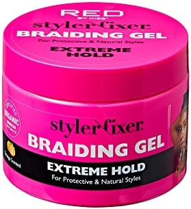 Red by Kiss Braiding Gel Extreme Hold Styler Fixer for Box Braids & Cornrows, Hydrating, Conditio... | Amazon (US)