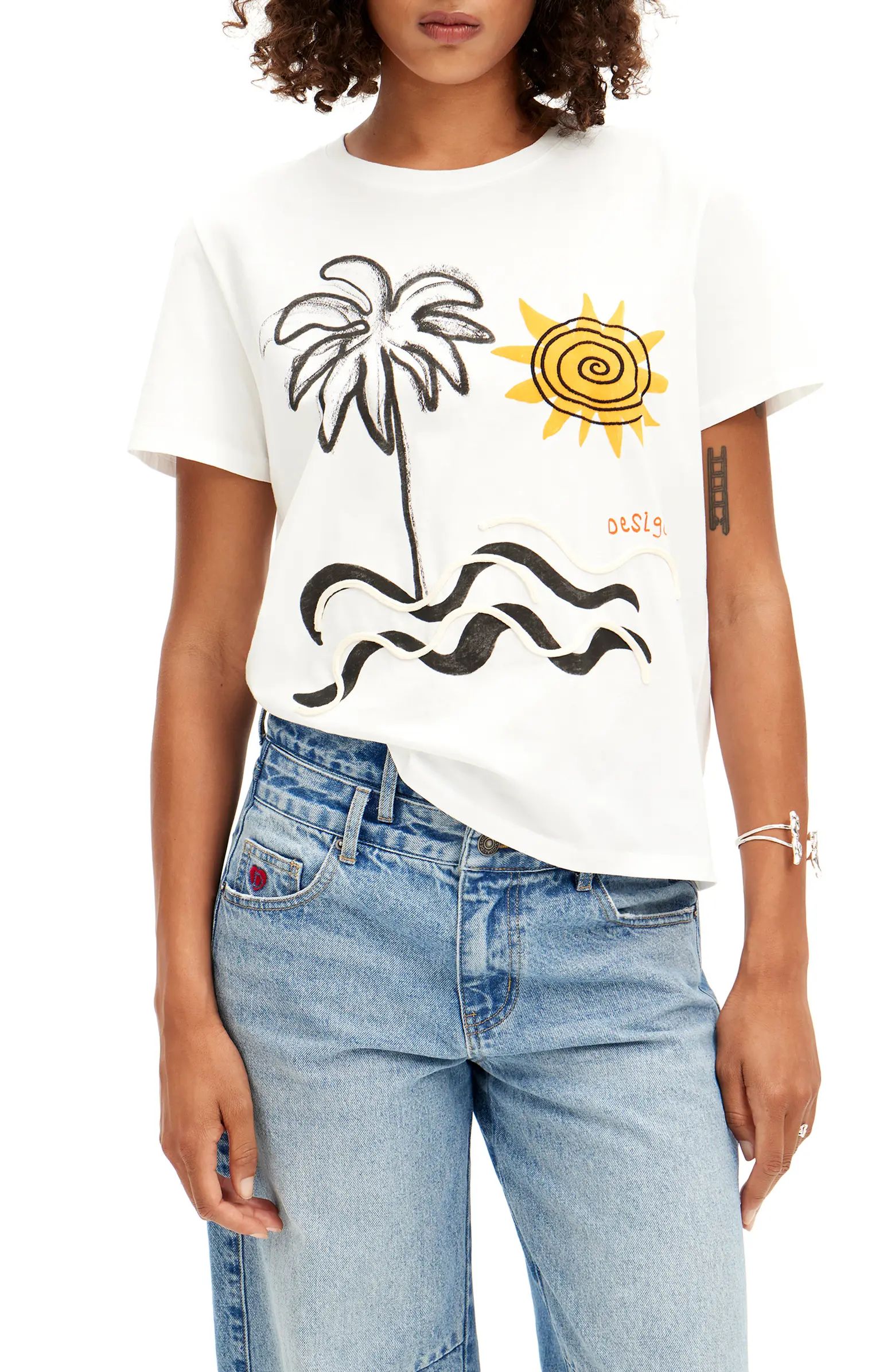 Desigual Beach Graphic T-Shirt | Nordstrom | Nordstrom