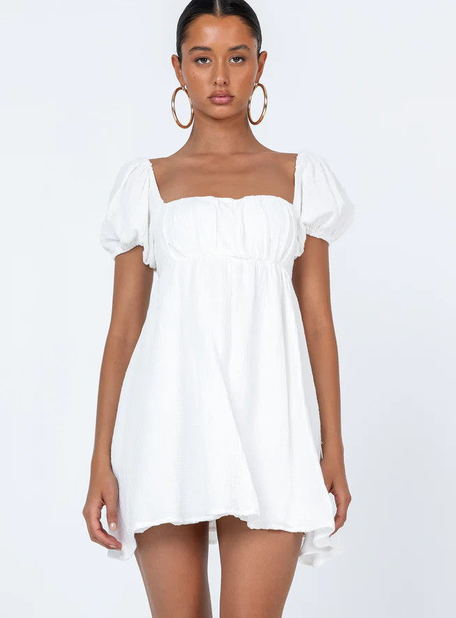 Let's Dance Mini Dress White | Princess Polly US