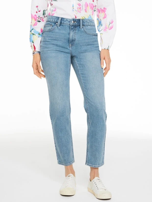 Slim Straight Ankle Jeans - Boulevard Wash | Talbots