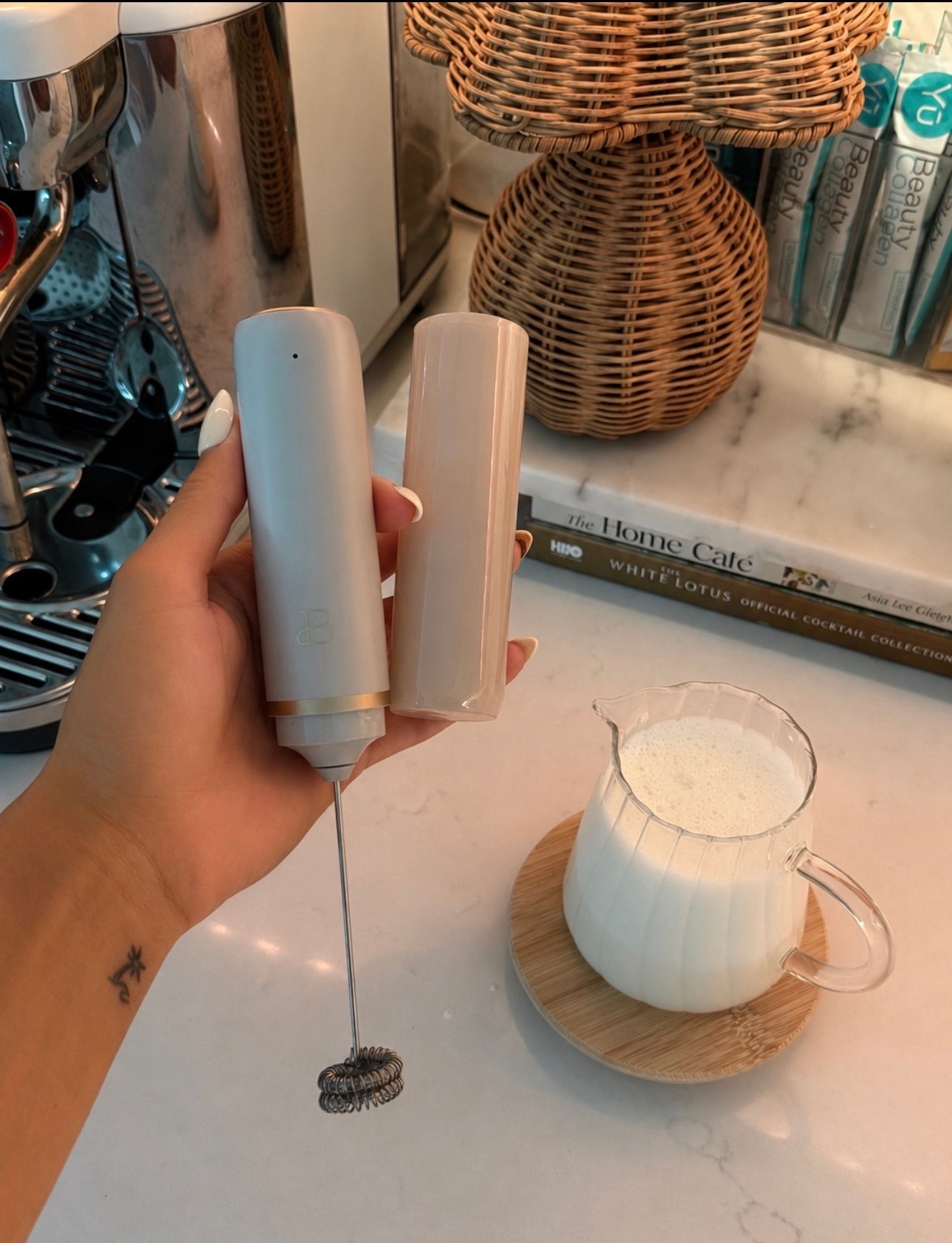 Loving this rechargeable frother from Walmart! Only $12!