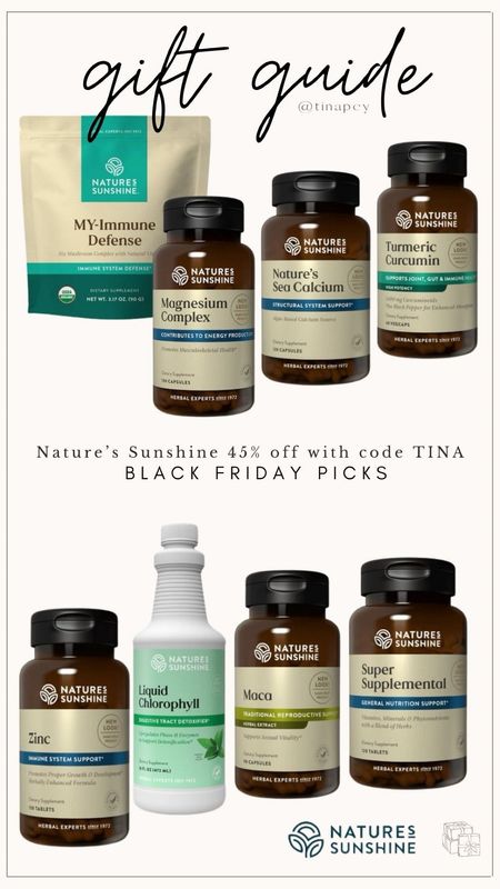 Gift guide for the wellness girlie: Natures Sunshine is offering 45% OFF when you use code TINA at checkout 🥰

These are the supplements I use to manage my autoimmune disorders.

Locally sourced in Utah, they have literally every supplement you can think of! 



#LTKCyberWeek #LTKHoliday #LTKGiftGuide