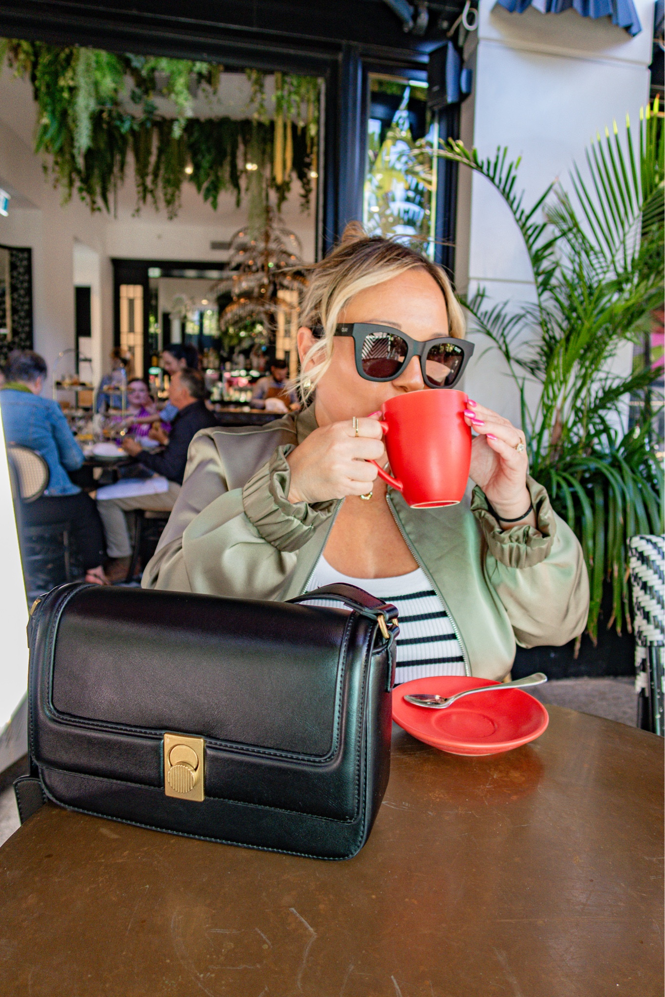 Australia outfit 
Midsize travel outfit 
Bomber jacket size large 
Tank top size XL 
Pants size large 
Use code STYLENRIGHT20 for 20% off site wide 

Travel outfit, midsize style, casual outfit, midsize mom, size 12 style, fall outfits 

#LTKSeasonal #LTKTravel #LTKMidsize