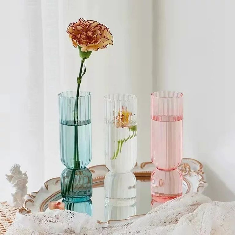 Nordic Glass Vase Small Glass Vases Flower Arrangement Home Decoration | Walmart (US)
