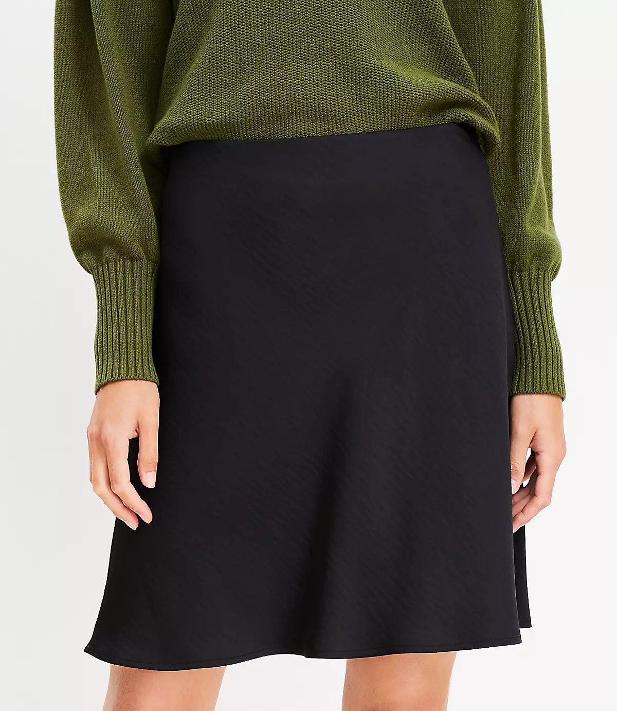 Petite Satin Bias Skirt | LOFT