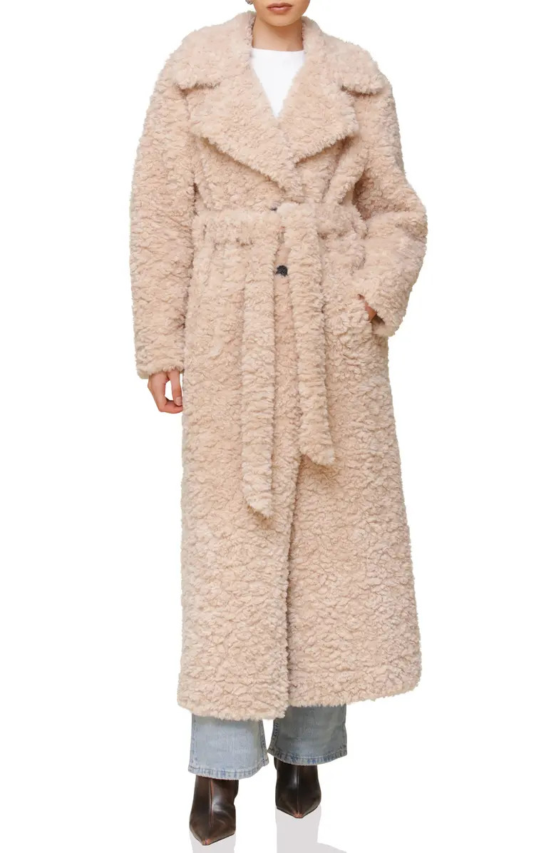 Avec Les Filles Oversize Faux Shearling Long Coat | Nordstrom | Nordstrom