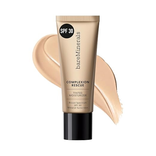 bareMinerals Complexion Rescue Tinted Moisturizer with SPF 30, Hydrating Tinted Mineral Sunscreen... | Amazon (US)