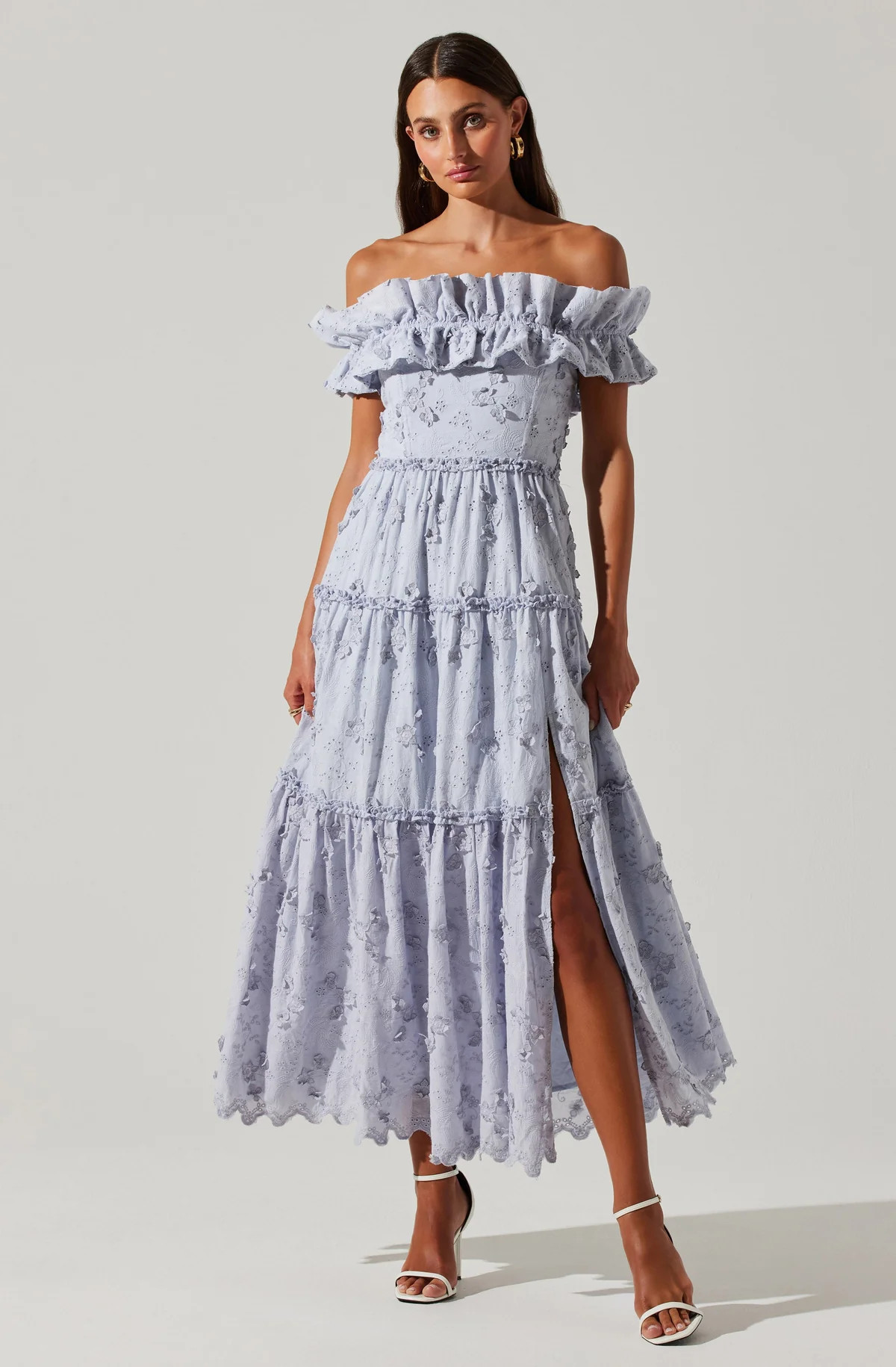 Piccola Off Shoulder Midi Dress | ASTR The Label (US)