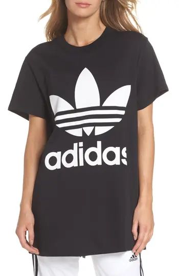 Women's Adidas Originals Trefoil Logo Tee, Size X-Small - Black | Nordstrom