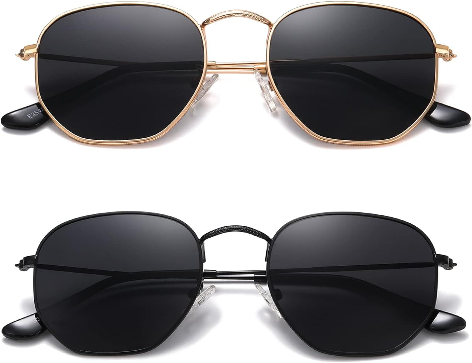 MEETSUN Polarized Hexagon Sunglasses for Women Men Polygon Square Sun Glasses UV400 Protection Me... | Amazon (US)