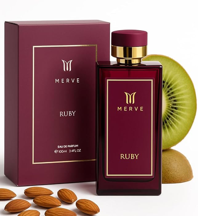 Merve Ruby Premium Long Lasting Fragrance Luxury Scent For Women | Gourmand, Woody, Amber | Perfu... | Amazon (US)
