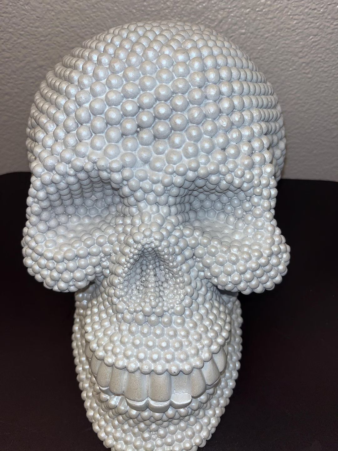 Large Human Skull Decoration Beaded Resin Halloween 12, Holiday Etsy | Etsy (US)