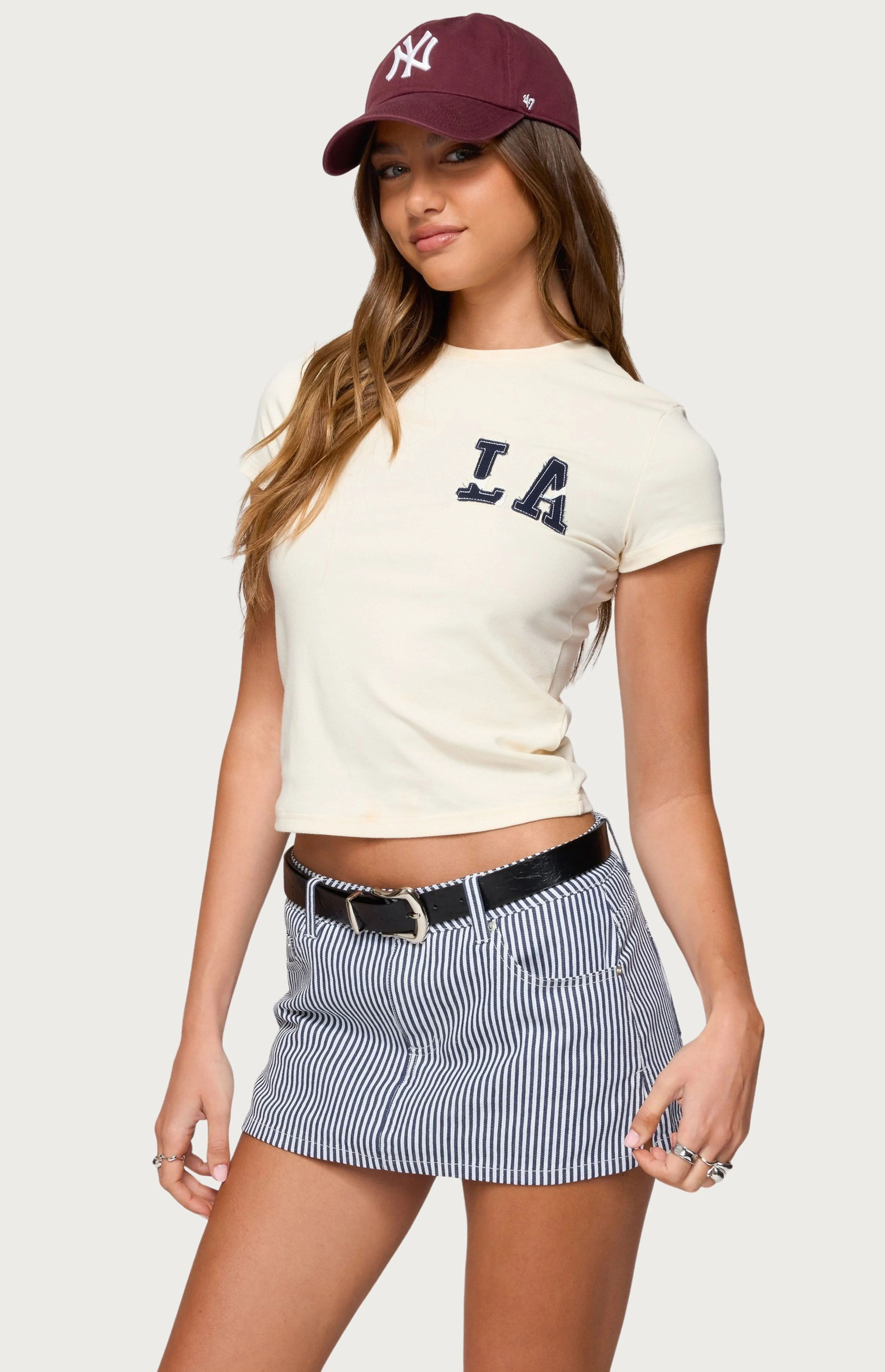 Edikted Liliane Striped Mini Skort | PacSun