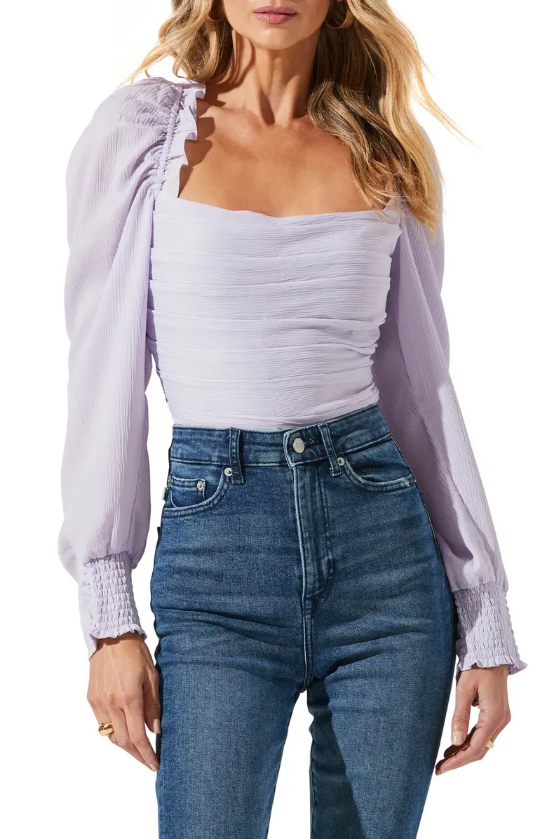 ASTR the Label Square Neck Puff Sleeve Top | Nordstrom | Nordstrom