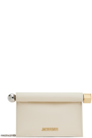 JACQUEMUS - Off-White 'La petite pochette rond carré' Pouch | SSENSE