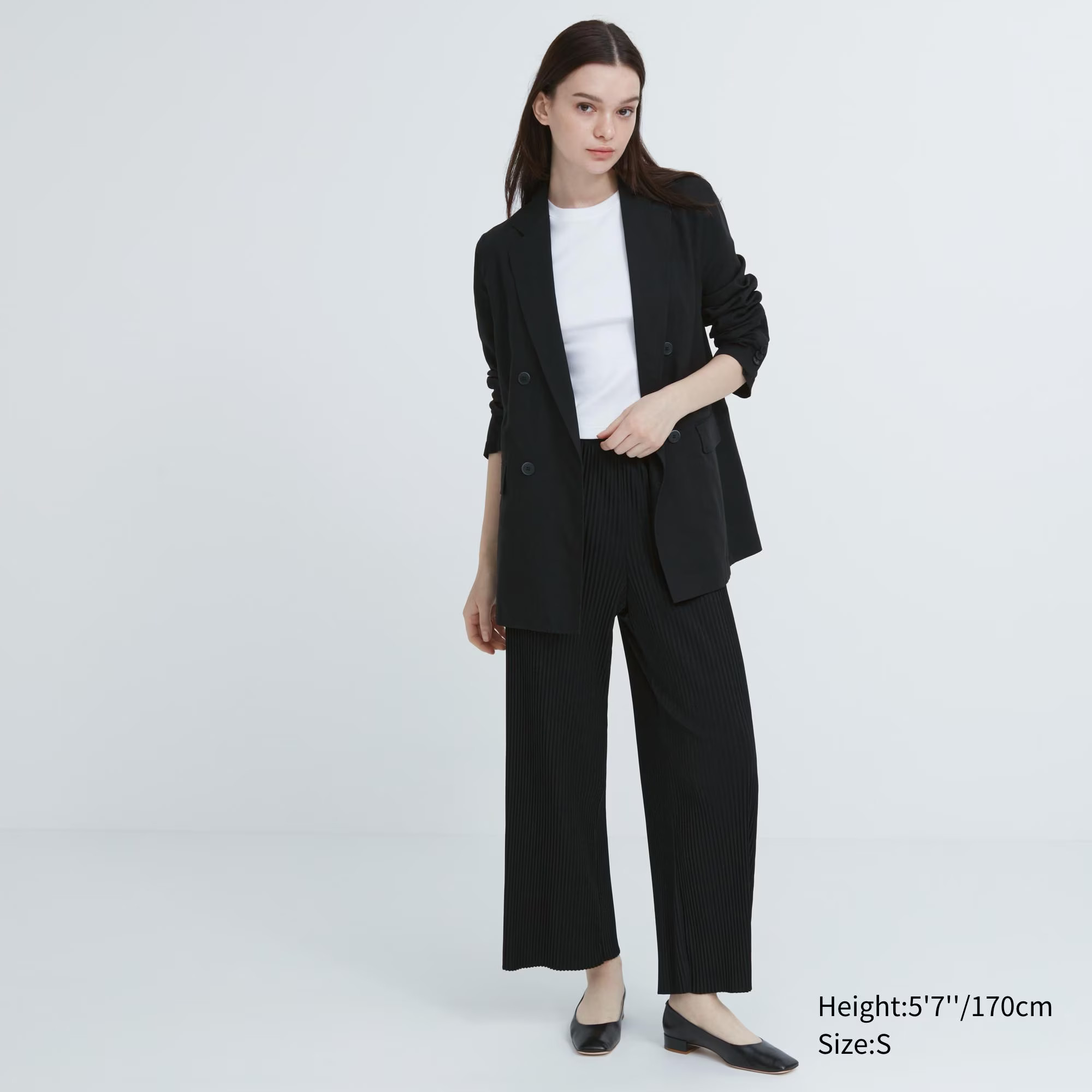 Pleated Straight Pants | UNIQLO (US)