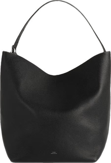 Belted Grain-Leather Tote in Black | Bloomingdale's (US)
