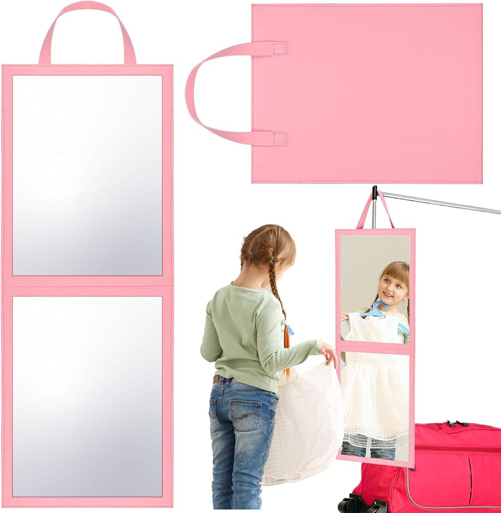 Backstage Hanging Mirror for Dance 33.5 x 13.4 Inch Travel Foldable Backstage Mirror for Gifts Da... | Amazon (US)
