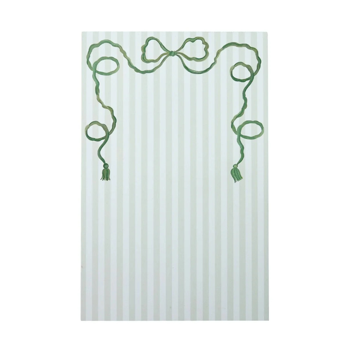 Noelle Stripe Bow Tassel Luxe Large Notepad | Caitlin Wilson Design