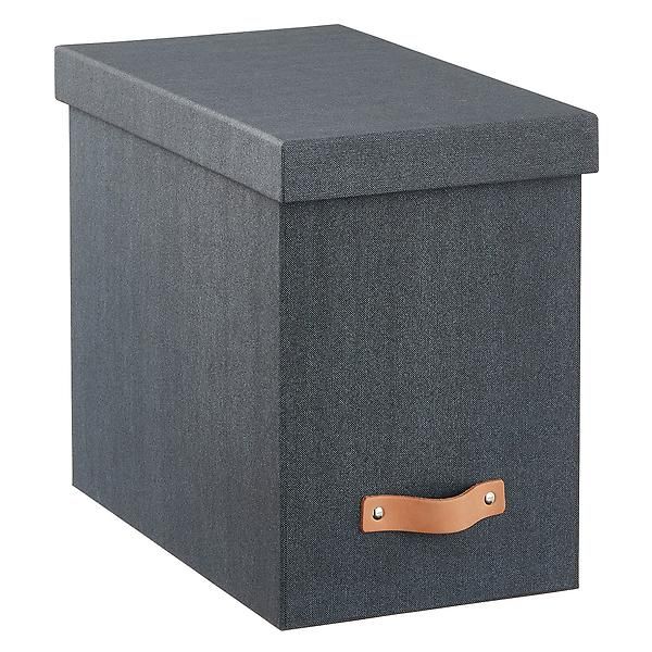 Bigso Boden Desktop File Stone Grey | The Container Store