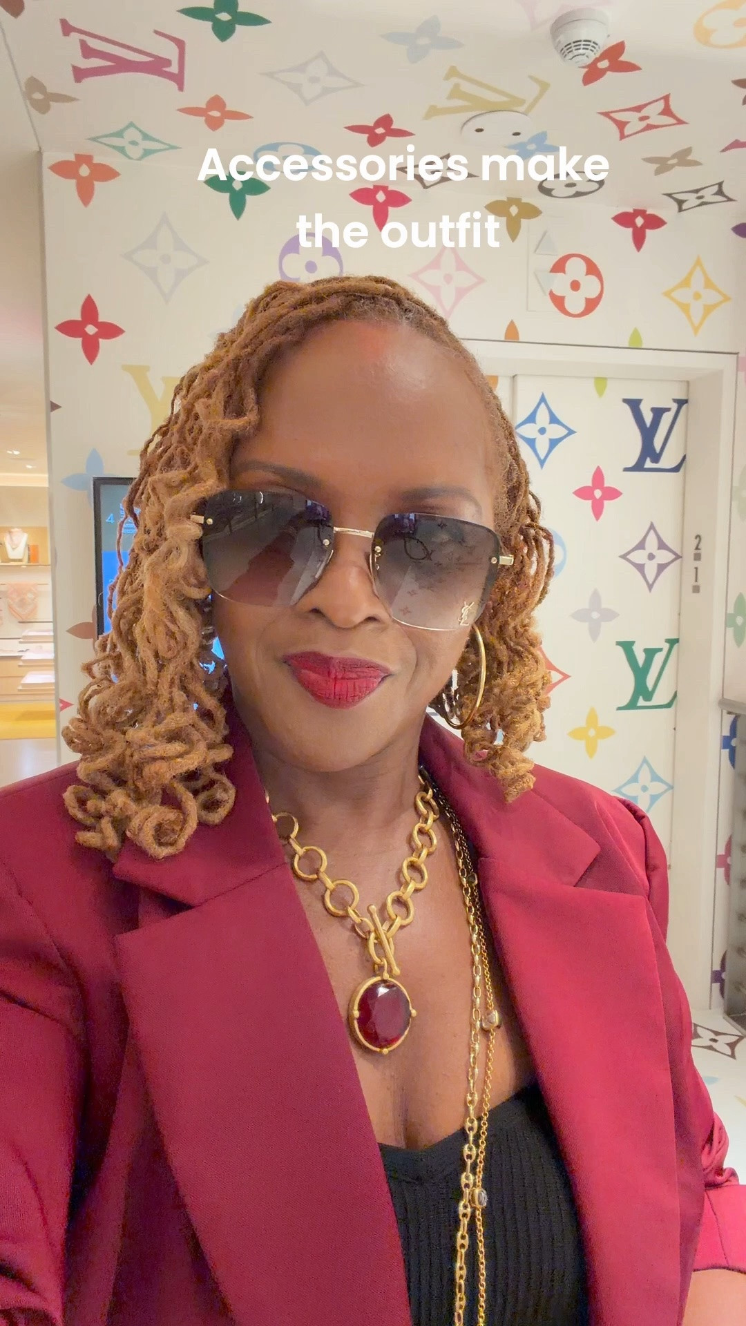 Julie Vos gold and ruby red statement jewelry and lip bar red lip

#LTKdayinmylife #LTKootd #LTKvlog