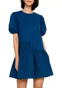 Knit Woven Mixed Dress | Belk
