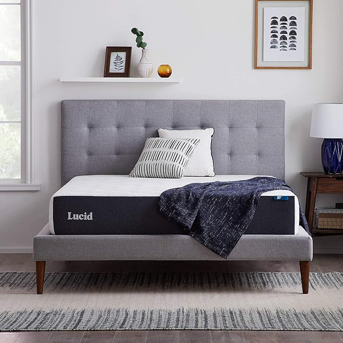 Lucid 10 Inch Memory Foam- Twin Size Mattress – Firm – Gel Infusion – Hypoallergenic Bamboo... | Amazon (US)